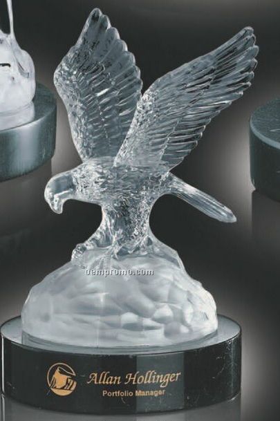 Eagle Statuette Award On Marble Base (8")