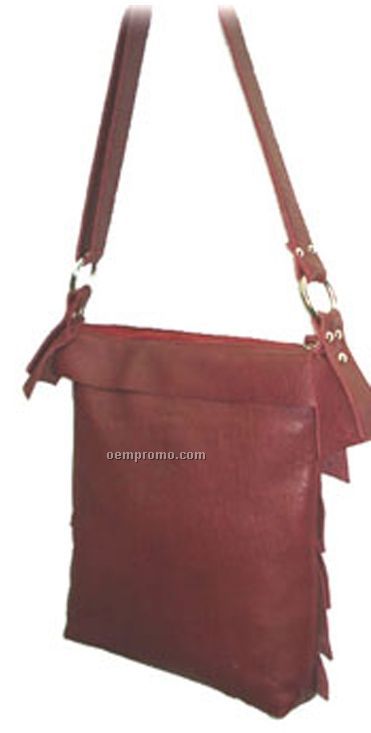 Leather Sheep Nappa Purse - Red