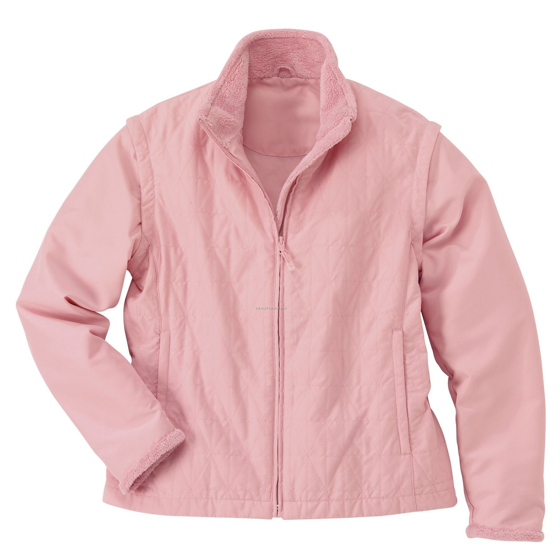 River's End Ladies' Quilted Jacket W/ Zip Off Sleeve (S-2xl)