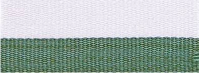 Snap Clip "V" Neck Ribbon 1-1/2"X32" - Green / White