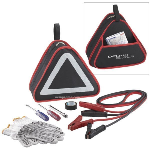 Emergency Auto Kit With Jumper Cables