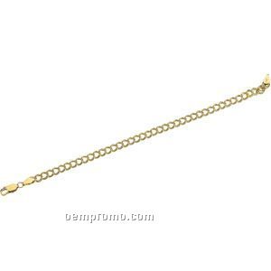 Ladies' 7" 14ky 4mm Charm Bracelet