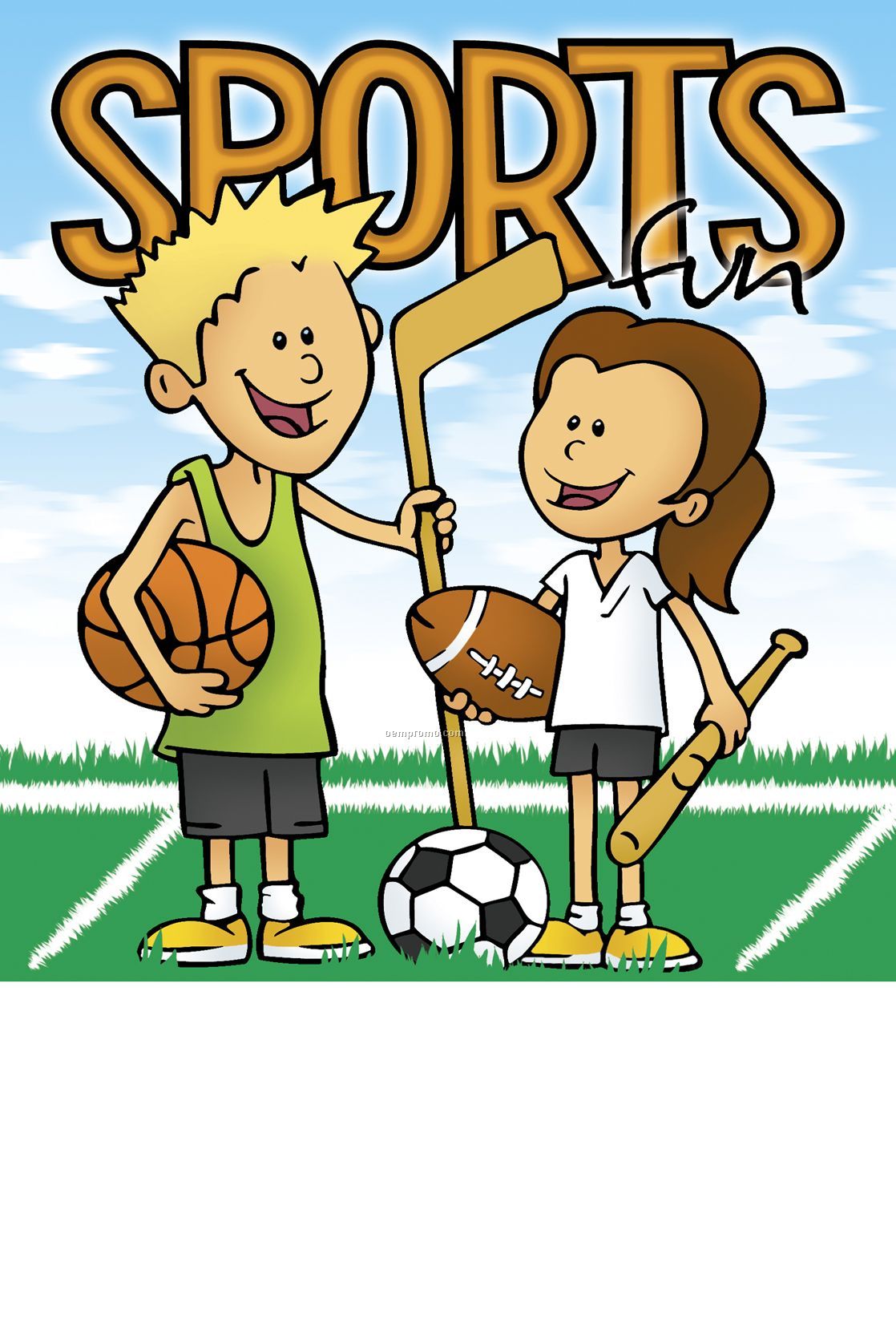 Sports Fun Activity/Coloring Book