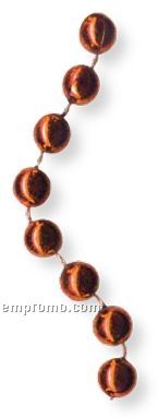 Orange 7-1/2 Mm Bead Necklaces