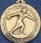 1.5" Stock Cast Medallion (Bowling/ Female)