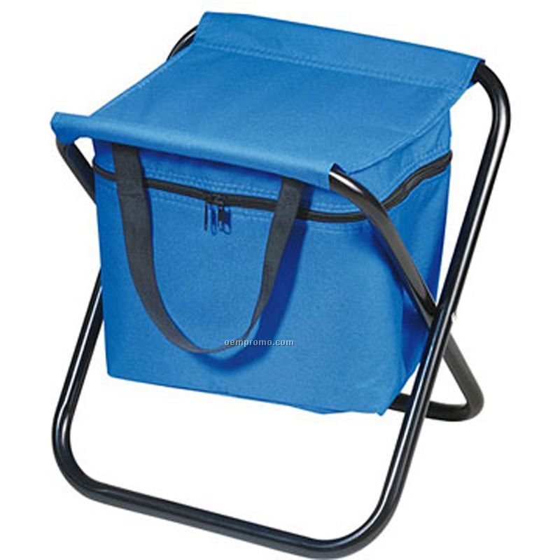 Folding Stool With Zipper Compartment
