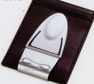 Geneva Ultra Soft Cabretta Wallet/ Silver/Brown