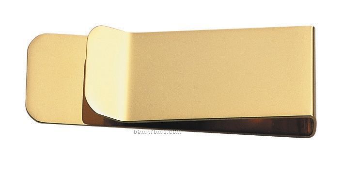 Gold Rectangle Money Clip