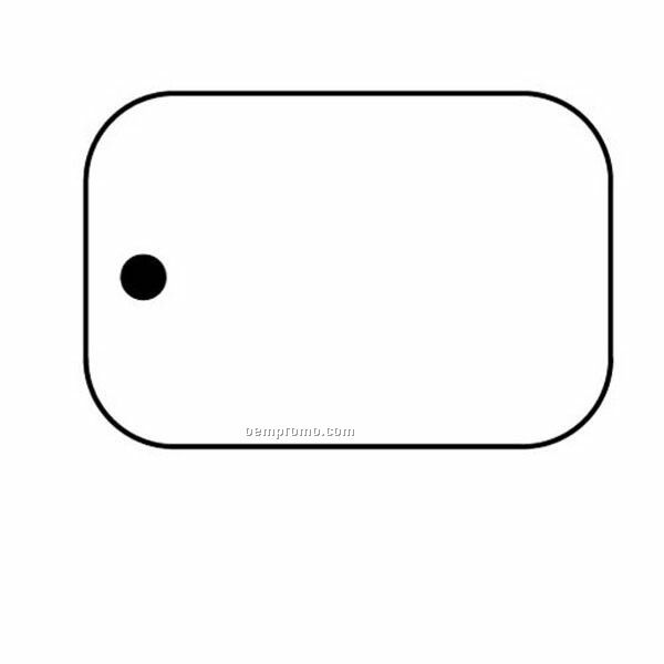 Stock Shape Collection Rectangle 9 Key Tag