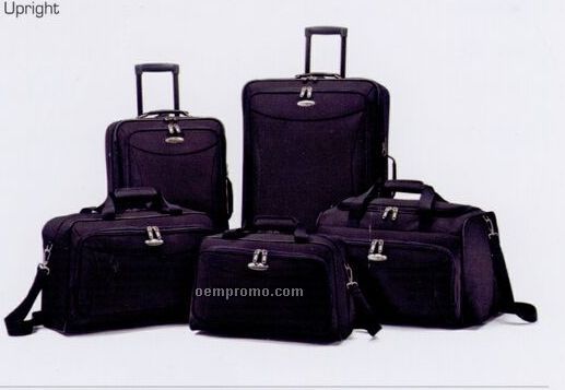 Black Tessera 5 Piece Set Luggage W/ 17