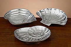 Conch Shell Pewter Tray