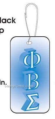 Phi Beta Sigma Fraternity Letters Zipper Pull