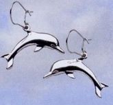 Silver Plated Dolphin Earrings