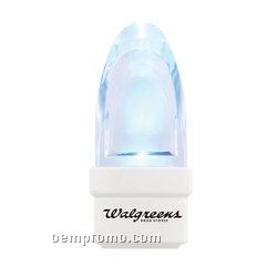 White Night Light W/ Blue LED