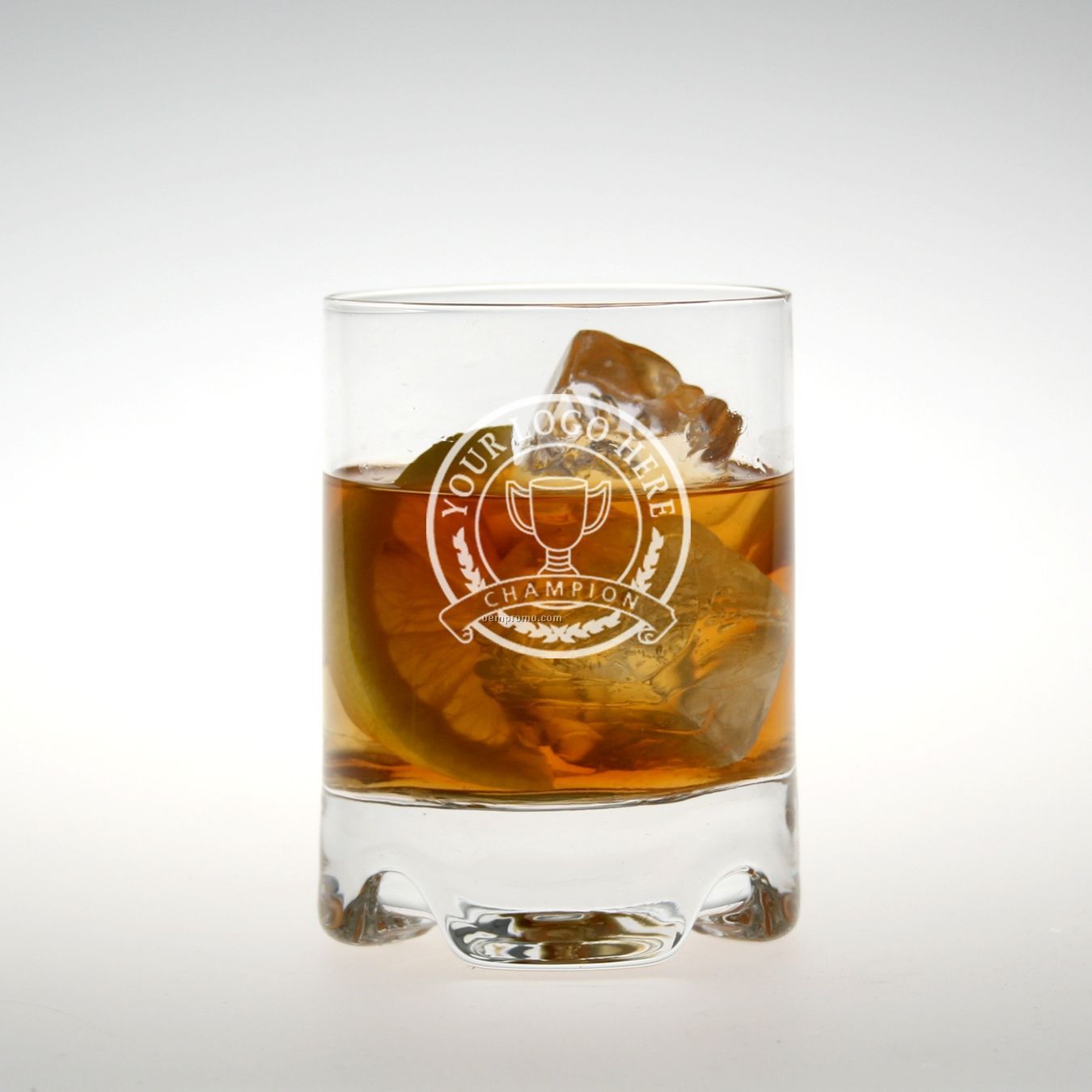 10 Oz. Bristol Double Old Fashioned Glass (Set Of 4 - Deep Etch)