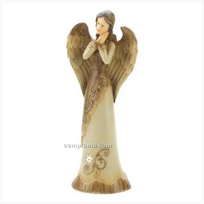 Antique Praying Angel Figurine