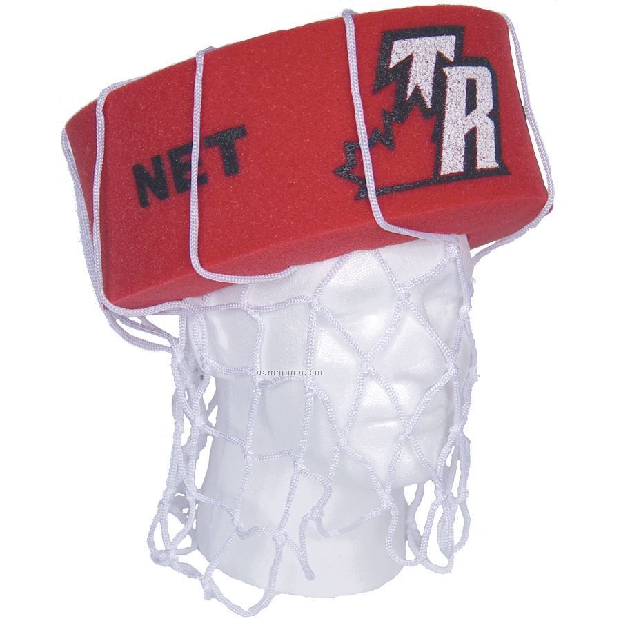 Foam Basketball Net Head Hat