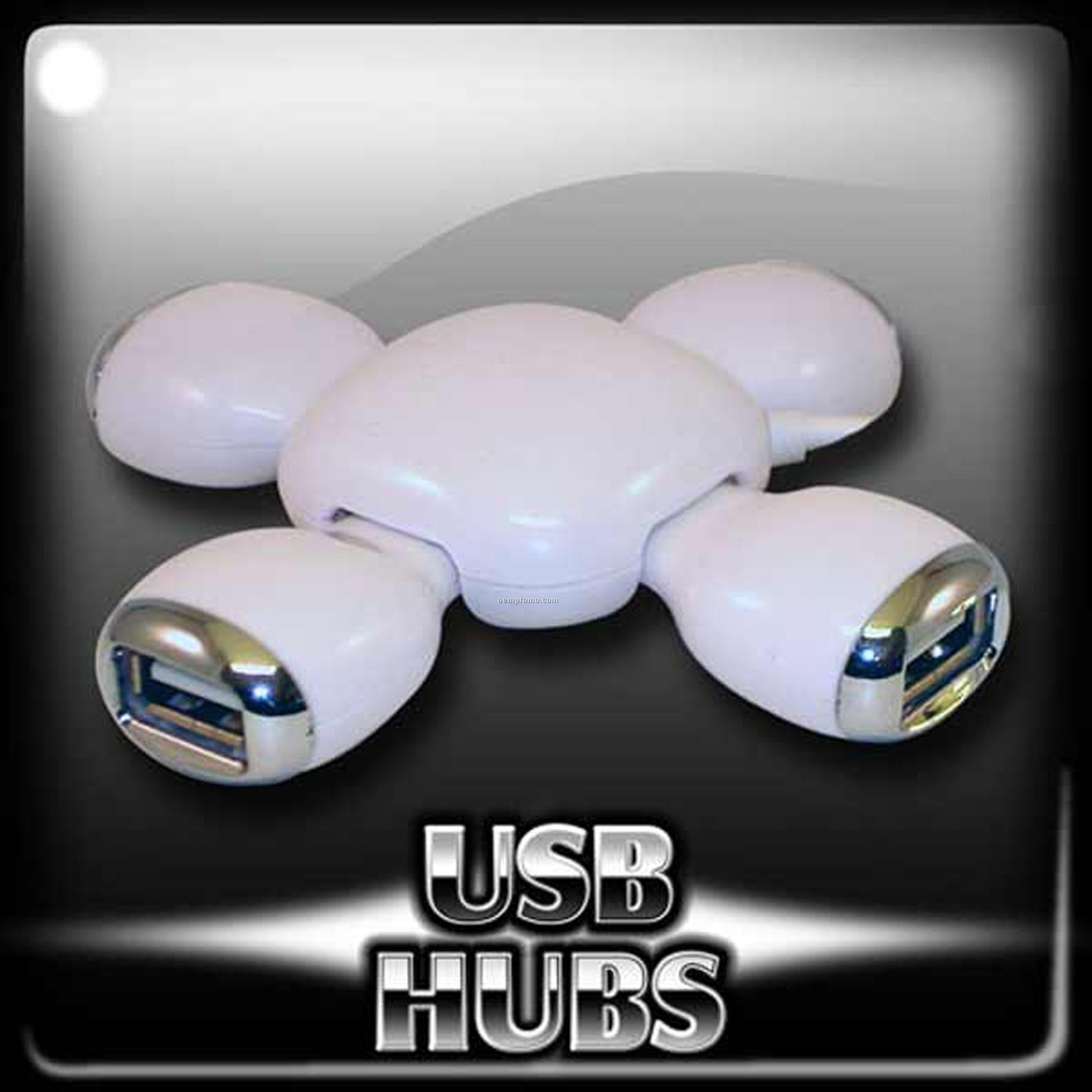 Folding 4-port USB Hub