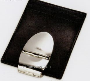 Milan Silver Cabretta Wallet - Black