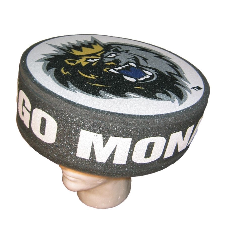 Foam Hockey Puck Hat