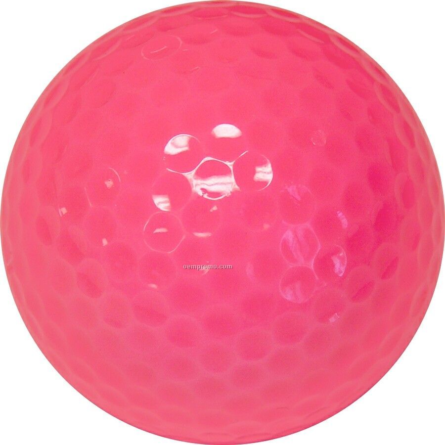 Pink Golf Balls (1 Color/ Clear 3 Ball Sleeves)