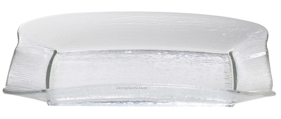 Rectangle Tuscany Glass Rain Collection Dishes