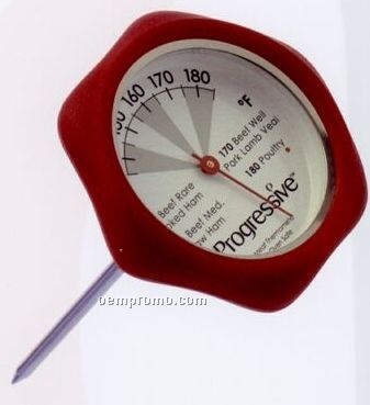 Silicone Meat Thermometer (Red)