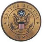 American Eagle Statuette With U.s. Army Emblem
