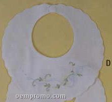 Baby Boutross White Linen Bib
