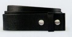 Build A Belt Leather Belt Strap W/ Interchangeable Design/ Black/ 30