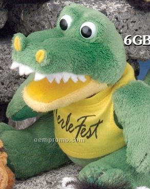 Gb Brite Plush Beanie Stuffed Alligator