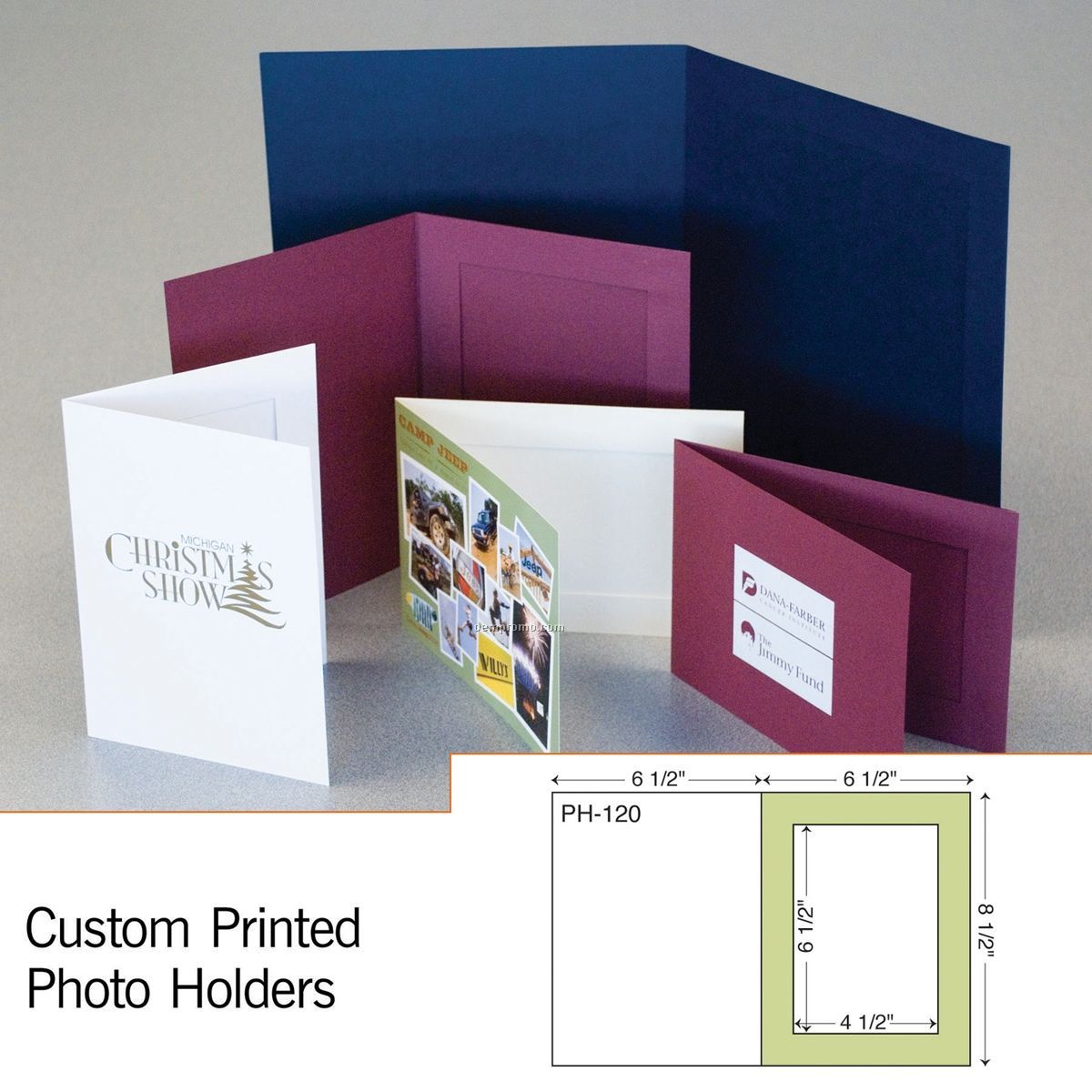 Paperboard 5"X7" Vertical Photo Holder (1 Color/1 Side)