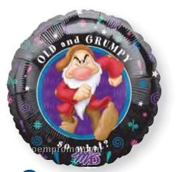 18" Old & Grumpy Happy Birthday Balloon