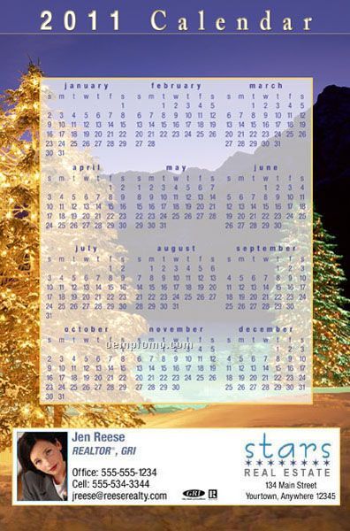 2010 Calendar Postcards - Jumbo Size (8 1/2" X 5 1/2")