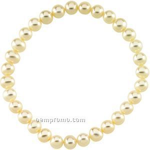 7" 5-1/2 To 6mm Panache Freshwater Cultured Pearl Stretch Bracelet
