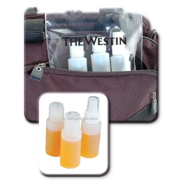 Airline Safe Travel Kit With Bottles & Pouch