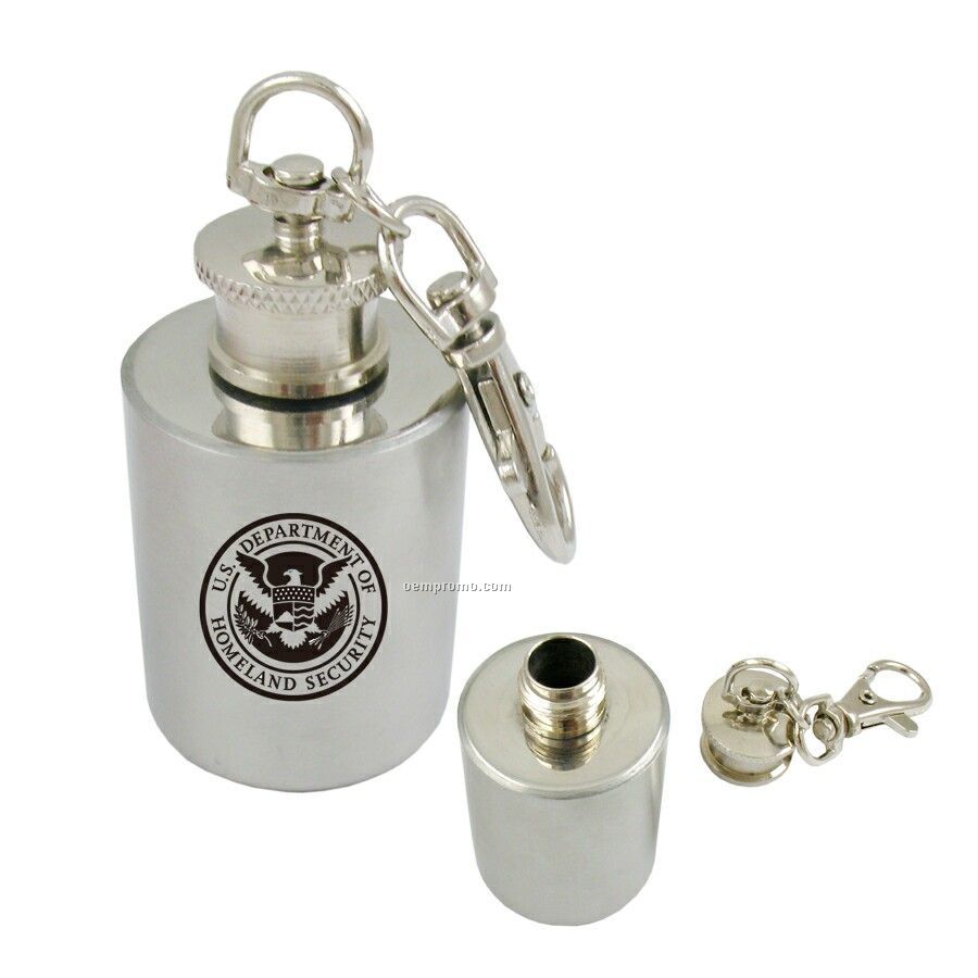 Stainless 1 Oz. Steel Barrel Flask