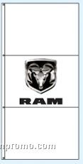 Stock Single Face Dealer Rotator Drape Flags - Ram
