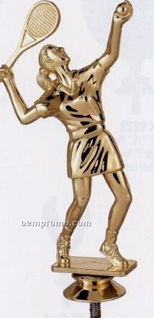 Tennis Player Female Plastic Figure Casting
