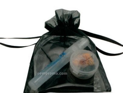 3 Pack Sleep Kit In Black Organza Bag