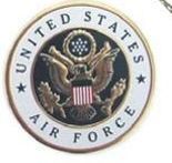 American Eagle Statuette With U.s. Air Force Emblem