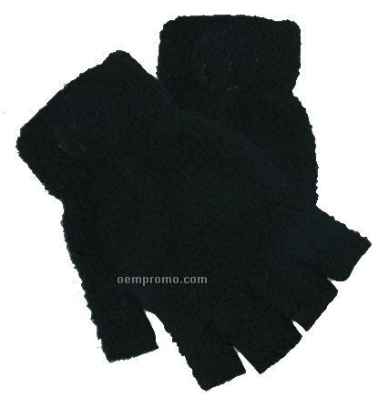 Fingerless Fuzzy Gloves - Blank