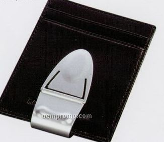 Geneva Mini Cabretta Leather Wallet W/ Money Clip