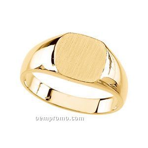 Gents' 14ky 10x10 Signet Ring