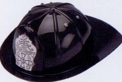 Adjustable Plastic Fire Chief Hat W/Custom Label On Side Of Hat