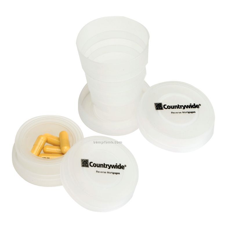 Collapsible Cup W/Pillbox