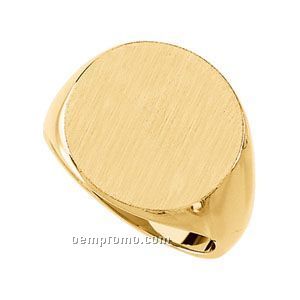 Gents' 14ky 18mm Signet Ring