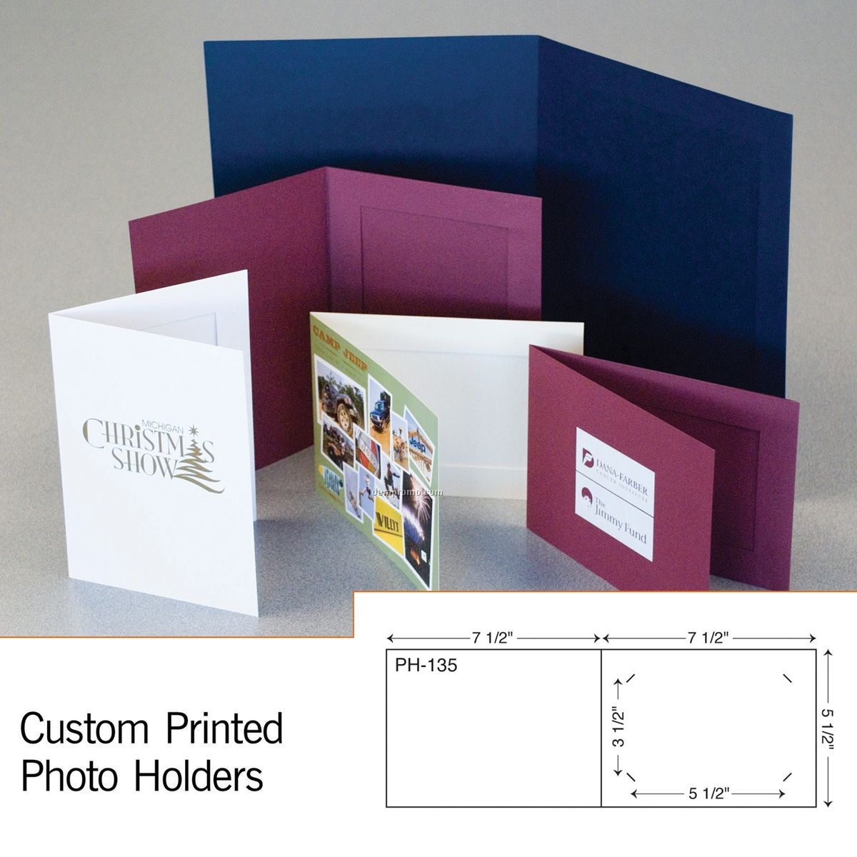 Paperboard 4"X6" Photo Holder W/ Die Cut Slits (1 Color/1 Side)