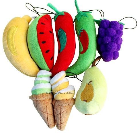 Vegetable/Fruit/Ice Cream Phone Pendants/Key Chains