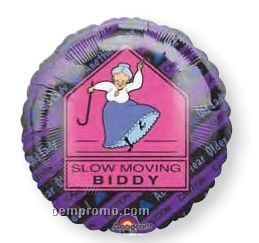 18" Slow Moving Biddy Balloon